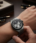 Gray helmet for bikers